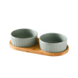 two green bowls