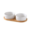 two white bowls