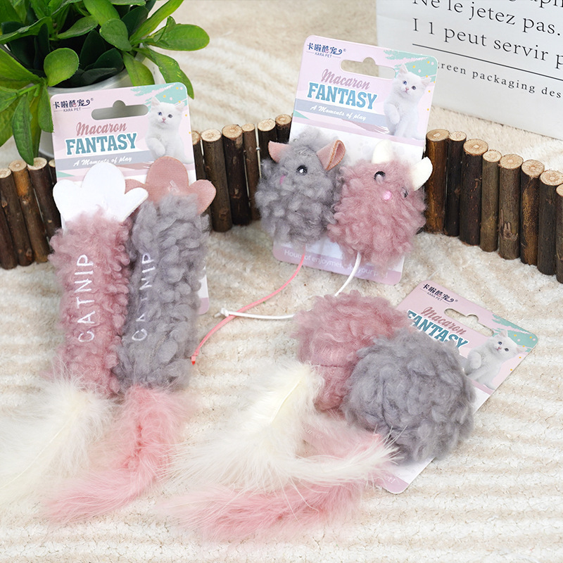 Manufacturer wholesale cute design plush catnip cat toy