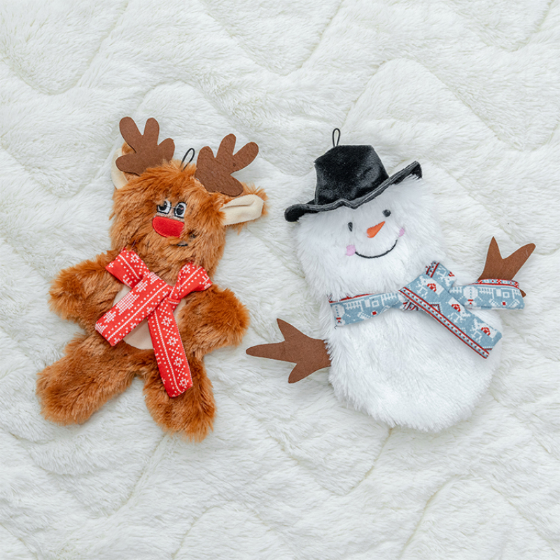 Manufacturer wholesale christmas dog elk snowman plush toys