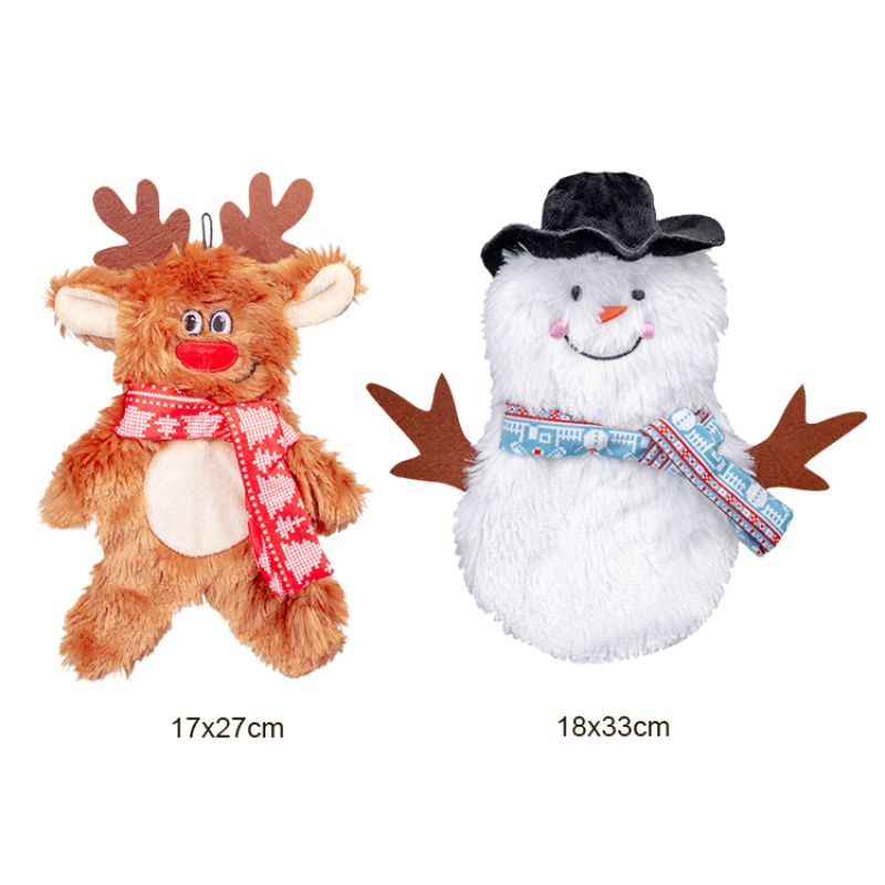 Manufacturer wholesale christmas dog elk snowman plush toys