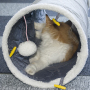 wholesale 3 way outdoor collapsible foldable pet toy cat tunnel
