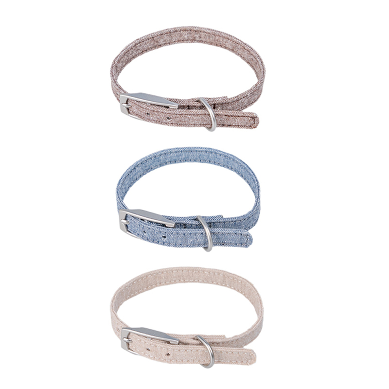 Manufacturer Wholesale Adjustable Cloth Dog Collars Custom