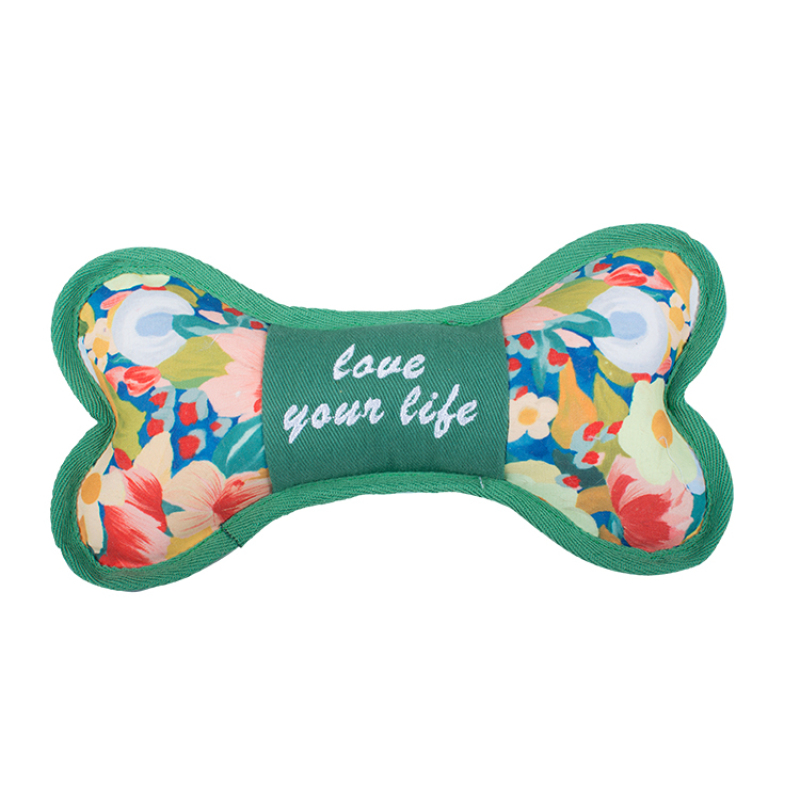 Manufacturer wholesale flower design indestructible chew squeaky dog plush stuffed toy