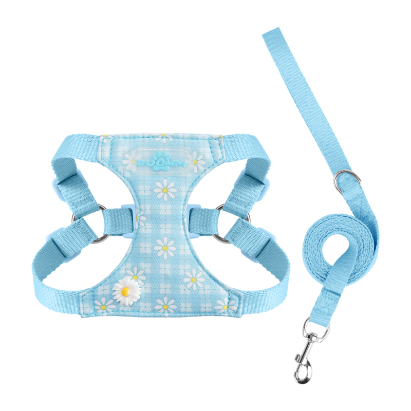 Wholesale Custom Logo Outdoor Dog Harness with Flowers
