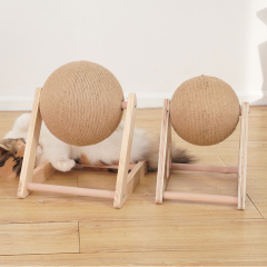 Manufacturer wholesale detachable cat scratcher toys with sisal ball