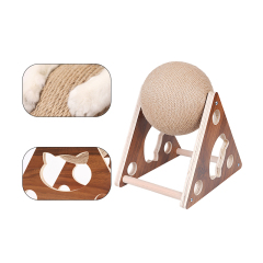 Manufacturer wholesale detachable cat scratcher toys with sisal ball
