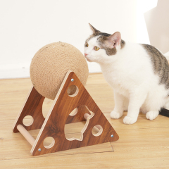 Manufacturer wholesale detachable cat scratcher toys with sisal ball