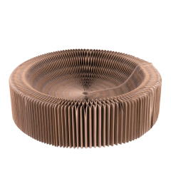 Manufacturer wholesale foldable deformable interactive corrugated cat scratcher cardboard