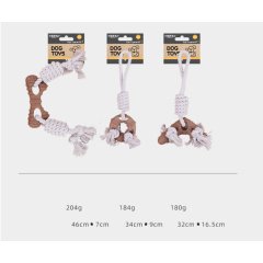 Wholesale Custom Logo Pet Products Rope Dog Chew Toys