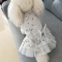 cheap wholesale pet clothes pink grey dog dress