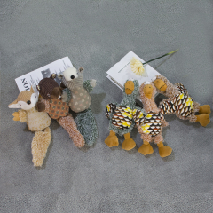 wholesale manufacturer chew plush stuffed squeaky durable  pet dog toys set