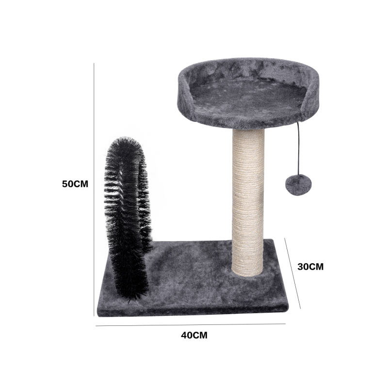 Manufacturer wholesale sisal short plush stable small cat scratcher tree