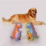 Manufacturer wholesale colorful oxford tpr squeaky dog dinosaur toys
