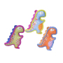 Manufacturer wholesale colorful oxford tpr squeaky dog dinosaur toys