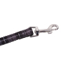 Manufacturer wholesale free sample pet dog black white plaid leash
