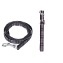 Manufacturer wholesale free sample pet dog black white plaid leash