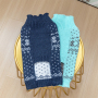 Manufacturer wholesale custom logo blue dog knit sweaters