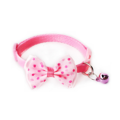 Manufacturer wholesale multi-colors nylon cat collar with bow bell