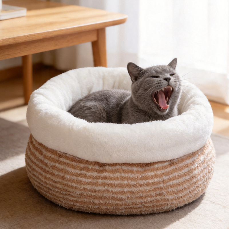 Manufacturer Wholesale Custom Logo Warm Cat Bed Cave