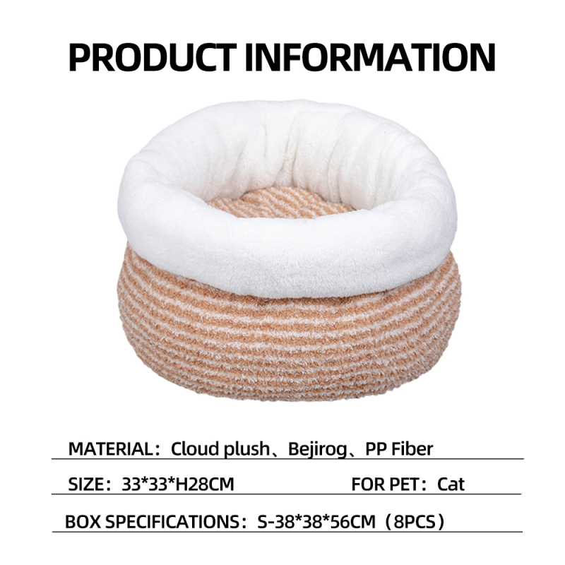 Manufacturer Wholesale Custom Logo Warm Cat Bed Cave