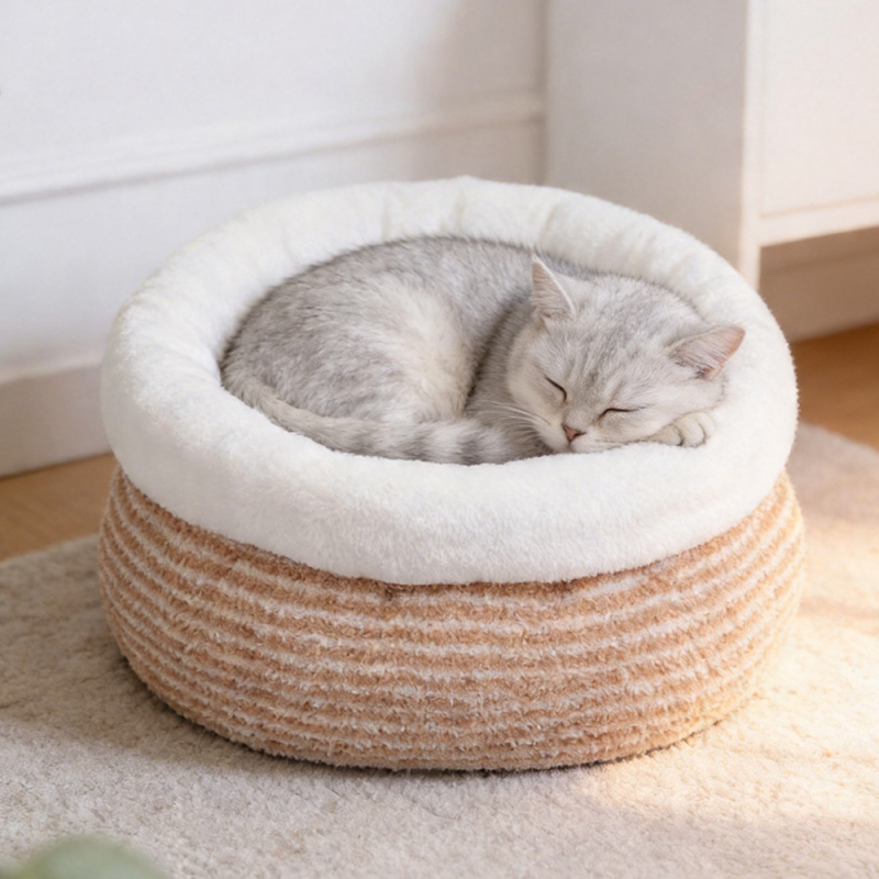 Manufacturer Wholesale Custom Logo Warm Cat Bed Cave