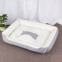 Manufacturer wholesale short plush warm dog beds non slip bottom