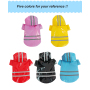 Manufacturer wholesale pink yellow black blue red reflective dog raincoat