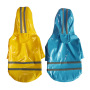 Manufacturer wholesale pink yellow black blue red reflective dog raincoat
