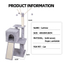 Manufacturer Wholesale Pet Product Wood Sisal Cat Tree Post