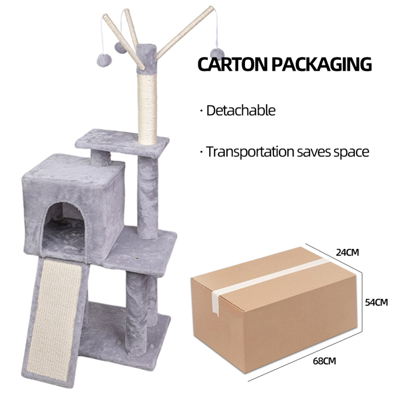 Manufacturer Wholesale Pet Product Wood Sisal Cat Tree Post