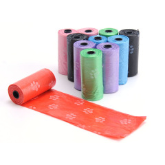 Manufacturer wholesale PE biodegradable custom logo printed multi-colors dog poop bag pet waste bags