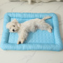 Wholesale Custom Logo Pet Product Cooling Ice Silk Anti-slip Cat Dog Mat