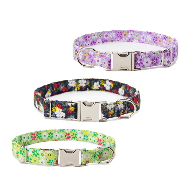 Manufacturer wholesale cotton cat collar flower design