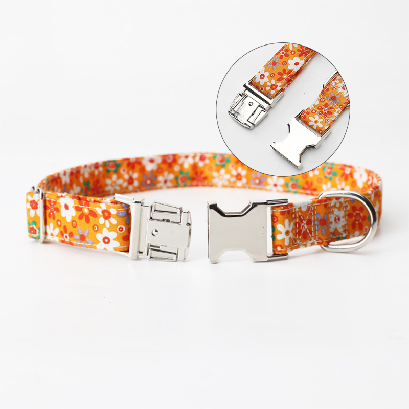 Manufacturer wholesale cotton cat collar flower design