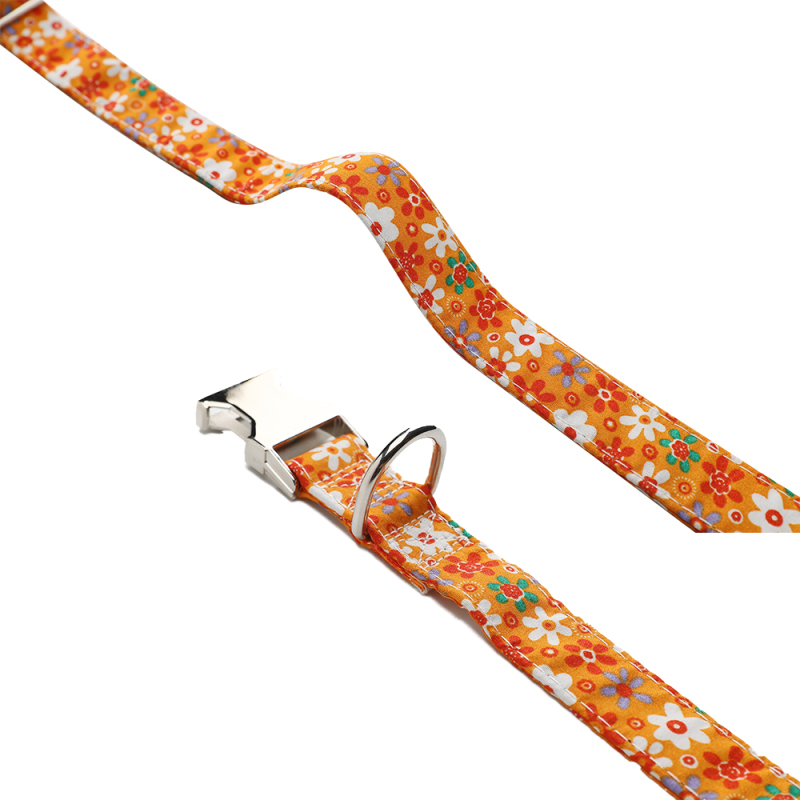 Manufacturer wholesale cotton cat collar flower design