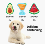 Manufacturer Wholesale Custom Logo Squeaky Avocado Watermelon Dog Plush Toy