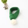 Manufacturer wholesale custom logo design red green grey warm soft pet scarves scarf for dog