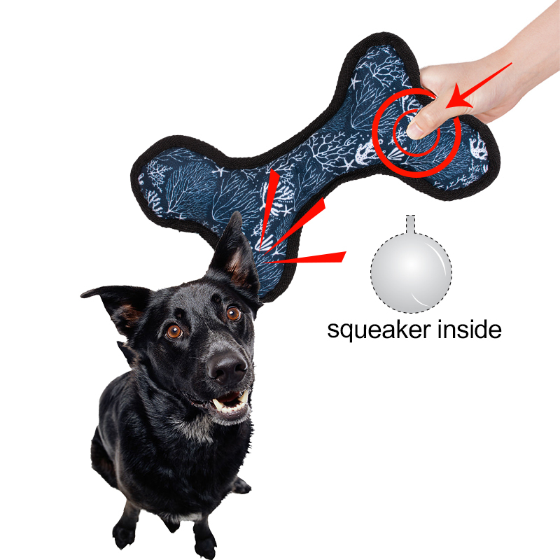 Manufacturer wholesale blue dog toys RPET eco-friendly  material
