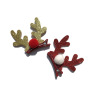 Manufacturer Wholesale Bell Santa Claus Deer Dog Christmas Bandana with Head Clamp