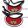 Manufacturer Wholesale Bell Santa Claus Deer Dog Christmas Bandana with Head Clamp
