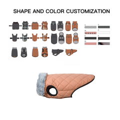 Manufacturer wholesale custom logo winter pet dog accessories clothes