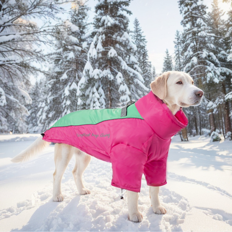 Manufacturer Wholesale Fleece Warm Waterproof Dog Coat with Reflective Stripe