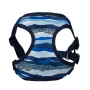 Manufacturer wholesale oxford adjustable small dog harness RPET blue color