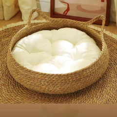 Wholesale Modern Eco Friendly Warm Comfortable Straw Bed for Cats