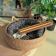 Wholesale Modern Eco Friendly Warm Comfortable Straw Bed for Cats