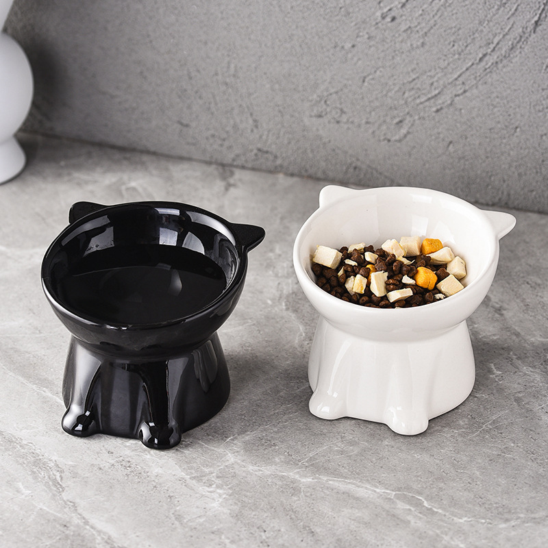 Wholesale Cheap Plastic Raised Cat Bowl
