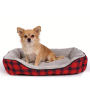Manufacturer Wholesale Custom Logo Plaid Cat Dog Bed Pet Products