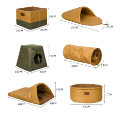 Manufacturer wholesale novelty paper tunnel cat bed natural material