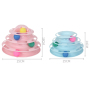 Manufacturer wholesale three layer four layer pink blue white cat toy